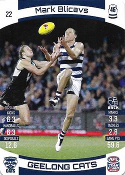 2021 Team Coach AFL #22 Mark Blicavs Front